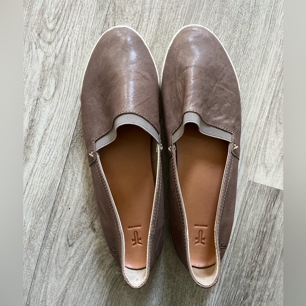 Frye leather Melissa loafers taupe women’s 10